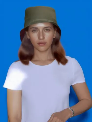 a woman in a white dress and hat,hila,girl wearing hat,beret,the hat-female,matangi,woman's hat,Photography,General,Realistic