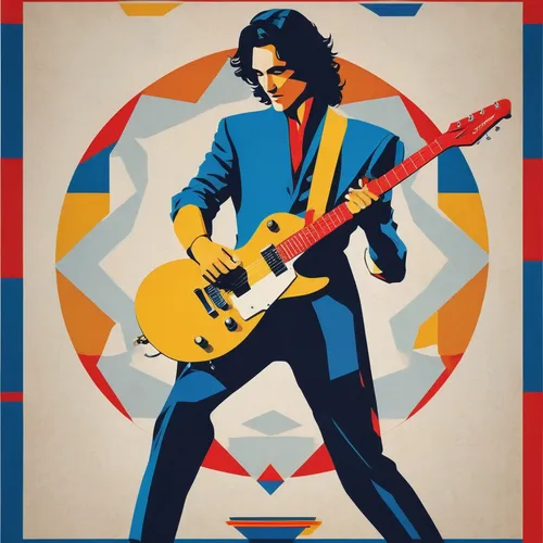 vector graphic,70's icon,vector illustration,vector art,dire straits,jazz guitarist,vector design,keith-albee theatre,rush,vector image,wpap,george,guitar player,cool pop art,temples,pop art style,electric guitar,adobe illustrator,johnnycake,painted guitar,Art,Artistic Painting,Artistic Painting 43