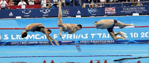 Nick McCrory (left) and David Boudia dive in the 10m platform synchro final at the US Olympic trials in Washington,synchronized swimming,rio 2016,artistic gymnastics,the sports of the olympic,gymnasti