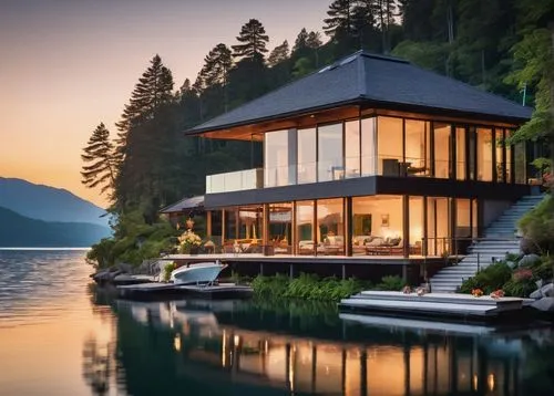 house by the water,house with lake,beautiful home,luxury property,summer house,floating huts,dreamhouse,boat house,house in the mountains,house in mountains,amanresorts,floating over lake,modern house,forest house,boathouse,lake view,pool house,summer cottage,swiss house,luxury real estate,Unique,Paper Cuts,Paper Cuts 05