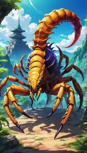 kabushiki,kujira,gopendra,sekaric,scorpion,inotera,Illustration,Japanese style,Japanese Style 03