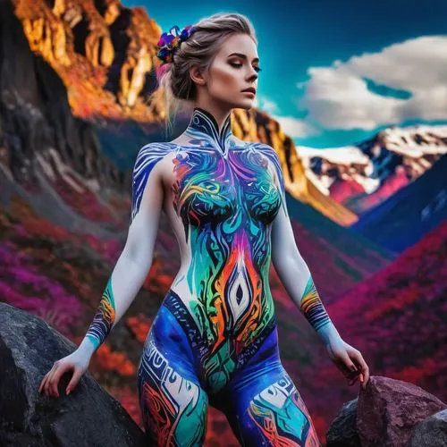 bodypaint,bodypainting,body painting,neon body painting,body art,danxia,photo session in bodysuit,fantasy art,skarphedinsson,earth chakra,dietzen,unitard,vibrancy,tribal,varekai,mustafina,biophilia,polychrome,coloradan,fantasy woman,Conceptual Art,Daily,Daily 21