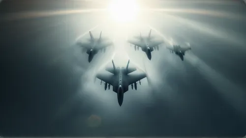 sunburst background,delta-wing,angels of the apocalypse,rays,triangles background,f-15,missiles,cabal,formation flight,spikes,constellation swordfish,core shadow eclipse,eagle vector,f-16,space ships,turrets,oryx,ascension,searchlights,air combat