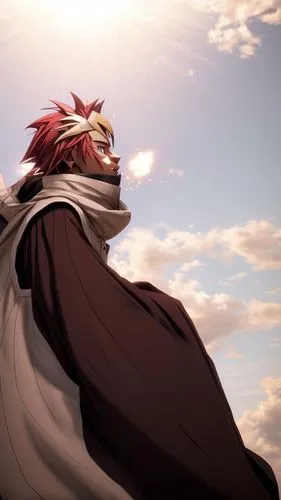 katakuri,magi,fairy tail,shinigami,sun god,protect,hawks,iaijutsu,sol,dragon slayer,axel jump,king,king of the ravens,cloak,wind warrior,kame sennin,red cape,big hero,red-haired,happy birthday banner