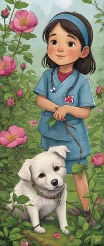 veterinary,veterinarian,girl with dog,dog illustration,nurse,a collection of short stories for children,vietnamese dong,nursing,vietnam,girl picking flowers,nurses,japanese terrier,nurse uniform,tibet terrier,dog poison plant,boy and dog,akita inu,book illustration,viet nam,picking flowers,Photography,Fashion Photography,Fashion Photography 18