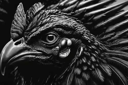 portrait of a hen,black vulture,vintage rooster,black raven,vulture,gallus,rooster head,corvidae,animal portrait,cockerel,pullet,eagle illustration,corvus,black crow,black feather,phoenix rooster,fowl,beak black,african eagle,imperial eagle,Conceptual Art,Sci-Fi,Sci-Fi 02