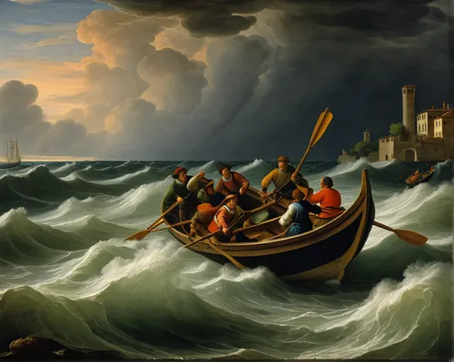 regatta,rescue workers,lifeboat,wherry,sea storm,two-handled sauceboat,seafaring,sailing orange,the storm of the invasion,el mar,cape dutch,rescue service,boat rowing,fishermen,surfboat,canoes,the people in the sea,andreas achenbach,joseph turner,shipwreck,Art,Classical Oil Painting,Classical Oil Painting 29