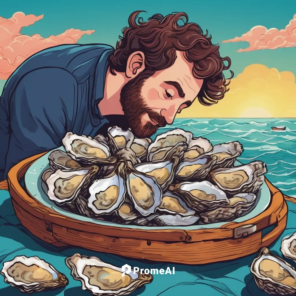 Write a poetic description of the ocean breeze gently caressing a bed of oysters.,oysters,new england clam bake,sea food,oyster pail,sea foods,mussels,fried clams,clams,shellfish,oyster,oysters rockef