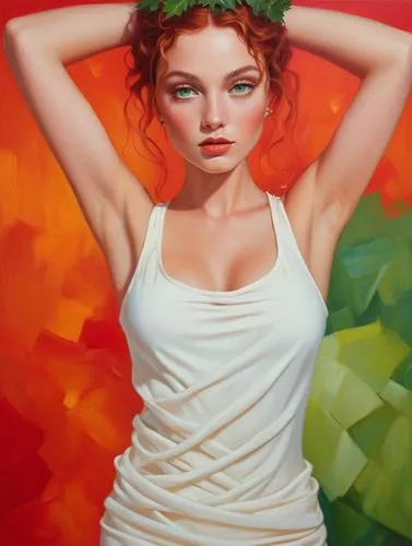 girl in cloth,pittura,girl with cloth,jasinski,young woman,triss,Photography,General,Realistic