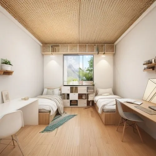 modern room,japanese-style room,modern minimalist bathroom,loft,room divider,sky apartment,treatment room,guest room,shared apartment,3d rendering,bedroom,consulting room,laundry room,core renovation,