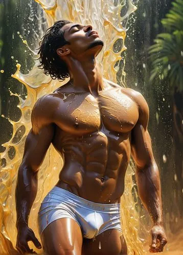 aqualad,kukui,merman,water splash,tarzan,milk splash,Art,Artistic Painting,Artistic Painting 35