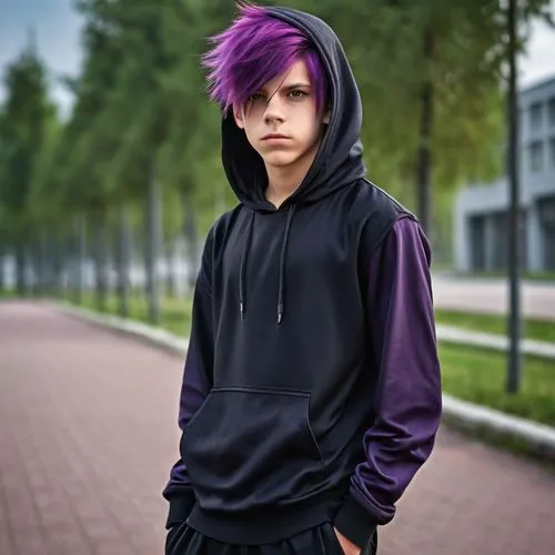 hoodie,emo,anime boy,lukas 2,tracksuit,purple rizantém,punk,purple,felix,brhlík,street fashion,cosplay image,photoshop manipulation,dark purple,spevavý,kacper,kaňky,podjavorník,purple skin,maxx,Photography,General,Realistic