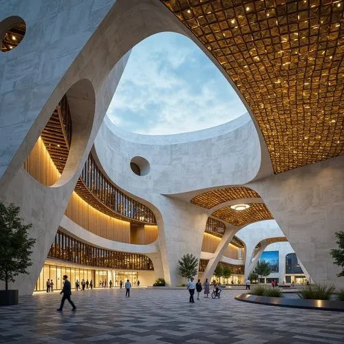 soumaya museum,esteqlal,kaust,bjarke,futuristic art museum,the dubai mall entrance