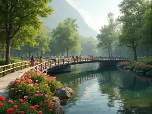 hushan,tianling,shaoming,landscape background,guilin,wooden bridge,beautiful landscape,river landscape,linzhou,nantou,scenic bridge,nature landscape,huaixi,dongjiang,guangping,lijiang,fantasy landscape,landscape nature,shaoxing,qingming,Photography,General,Realistic