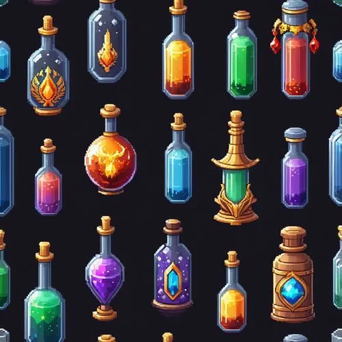 vials,crown icons,fairy tale icons,perfume bottles,collected game assets,glass items,set of icons,colored stones,potions,drink icons,glass bottles,trinkets,bottles,party icons,scroll wallpaper,pixel cells,mail icons,scrolls,gemstones,gas bottles,Illustration,Realistic Fantasy,Realistic Fantasy 01