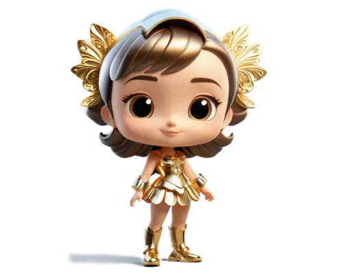 athena,princess leia,mary-gold,angel moroni,goddess of justice,pixie-bob,cleopatra,faun,child fairy,crown render,gold spangle,tiana,agnes,cupido (butterfly),zodiac sign libra,funko,angel figure,gold crown,golden crown,cupid,Unique,3D,3D Character