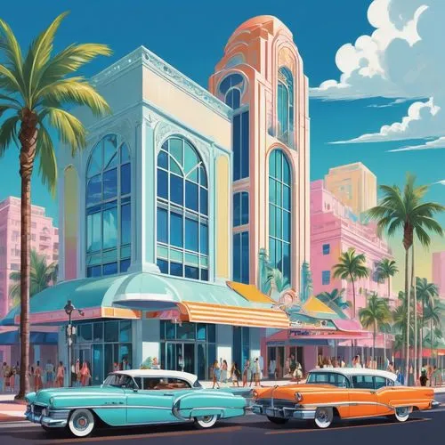 riviera,art deco,retro diner,tropicana,autopia,art deco background,classic car and palm trees,miami,waikiki,haulover,bahama,cuba background,luxehills,tumon,beverly hills hotel,beverly hills,south beach,mizner,hotel riviera,edsel,Unique,Design,Character Design