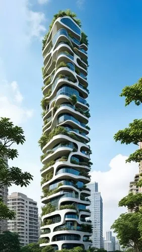 residential tower,futuristic architecture,escala,noida,guangzhou,supertall