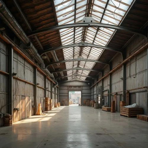 factory hall,industrial hall,hangar,carreau,warehouse,warehouses,dogpatch,hangars,empty interior,locomotive shed,linthouse,empty factory,galleries,freight depot,waggonfabrik,interior view,majdanek,the interior of the,trainshed,warehousing,Photography,General,Realistic