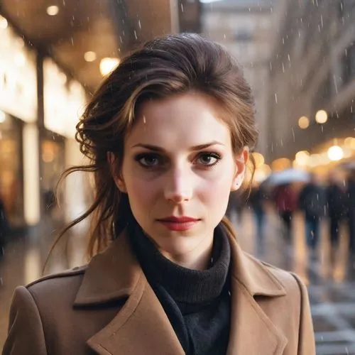 red coat,city ​​portrait,woman portrait,woman face,portrait photographers,young woman,portrait photography,black coat,overcoat,attractive woman,romantic portrait,woman in menswear,beautiful woman,model beauty,romantic look,women's eyes,on the street,the snow queen,woman's face,beautiful face,Photography,Natural