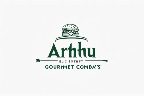 Create an elegant and sophisticated logo for a gourmet fast food eatery.,rhum agricole,artushof,acorn squash,a restaurant,aojiru,amphiro,logotype,restaurant,garden logo,arancini,courgette,bitter gourd