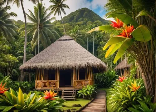 moorea,tahiti,french polynesia,tropical house,polynesian,samoa,bora bora,polynesia,fiji,rarotonga,tambu,tahitian,tropical island,palapa,ovalau,seychelles,longhouses,polynesians,savusavu,moluccan,Illustration,Paper based,Paper Based 16