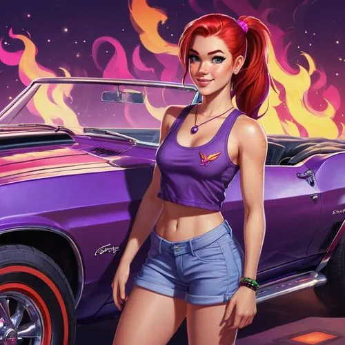 dodge la femme,muscle car cartoon,starfire,corvette,retro girl,girl and car,daphne,chevrolet bel air,muscle icon,lada,fire background,hot rod,mercury,retro car,american muscle cars,retro woman,hotrod,muscle car,lincoln capri,rockabella,Unique,Pixel,Pixel 05