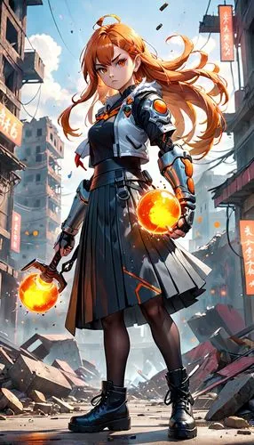 asuka langley soryu,yang,honoka,kantai collection sailor,gunkanjima,kantai,fire poi,fire background,nagasaki,explosion,alibaba,nora,fire angel,poi,shinkiari,steam icon,refinery,flame spirit,phoenix,magma,Anime,Anime,General