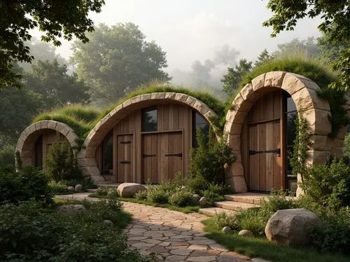 roundhouses,cabins,boardinghouses,earthship,treehouses,ecovillages,hobbiton,dwellings,rivendell,wigwams,hobbits,hobbit,lodges,log home,house in the forest,bunkhouses,wood doghouse,render,mountain settlement,stone houses