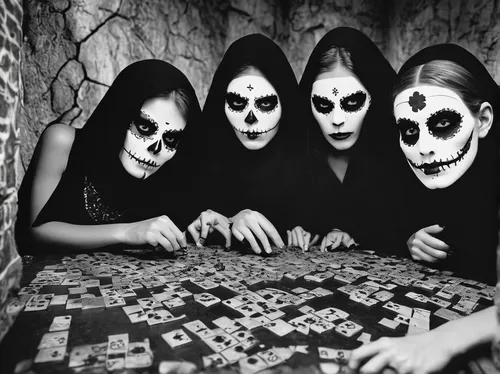 A thrilling Mexican Halloween escape room with hidden puzzles.,blackmetal,dance of death,danse macabre,helloween,dice poker,jigsaw,days of the dead,jigsaw puzzle,day of the dead frame,day of the dead,