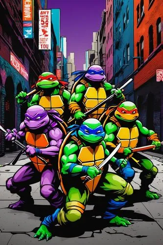 teenage mutant ninja turtles,trachemys,turtles,stacked turtles,tortoises,patrol,trachemys scripta,patrols,tortoise,michelangelo,raphael,reptiles,turtle,terrapin,cartoon video game background,nightshade family,wall,turtle pattern,conga,neon body painting,Conceptual Art,Daily,Daily 23