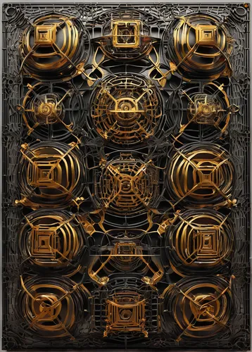 steampunk gears,mandelbulb,biomechanical,fractalius,steampunk,gears,mechanical puzzle,cogs,cog,engine block,scarab,ornate,fractal design,panopticon,crawler chain,metallurgy,black and gold,circuit board,clockwork,mitochondrion,Art,Classical Oil Painting,Classical Oil Painting 17