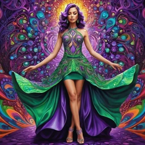 fairy peacock,the enchantress,crown chakra,faerie,psytrance,magickal