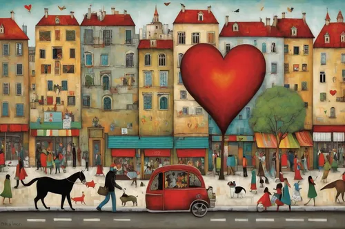 traffic light with heart,heart traffic light,paris clip art,red balloon,red balloons,montmartre,heart balloons,red heart on railway,colorful heart,saint valentine's day,painted hearts,carol colman,a heart for animals,houses clipart,french valentine,red heart shapes,little girl with balloons,valentine balloons,heart clipart,istanbul city,Art,Artistic Painting,Artistic Painting 29