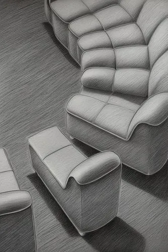 sofas,drawing a white modern sofa and foot stool,seating furniture,sillon,sofas,recliners,sofa cushions,sofa set,Design Sketch,Design Sketch,Pencil