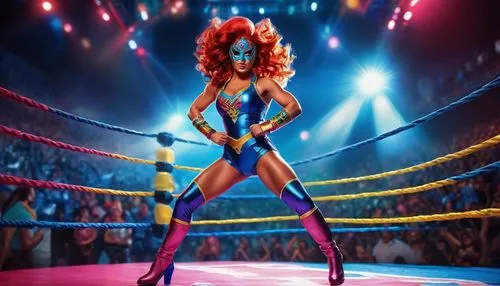 striking combat sports,queen cage,starfire,wrestler,strong woman,lady honor,combat sport,barb wire,fantasy woman,woman strong,applause,circus,cirque,queen bee,strong women,hard woman,lucha libre,hard candy,super heroine,nerve,Conceptual Art,Daily,Daily 14