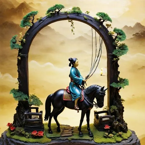 quixotic,qabalah,wishing well,quijote,shahnameh,the horse at the fountain,cavaliere,simorgh,charioteer,neverland,boadicea,scythe,justitia,equestrian statue,carousel horse,serafina,kaitos,parashurama,ghadeer,sivarathri,Unique,3D,Toy