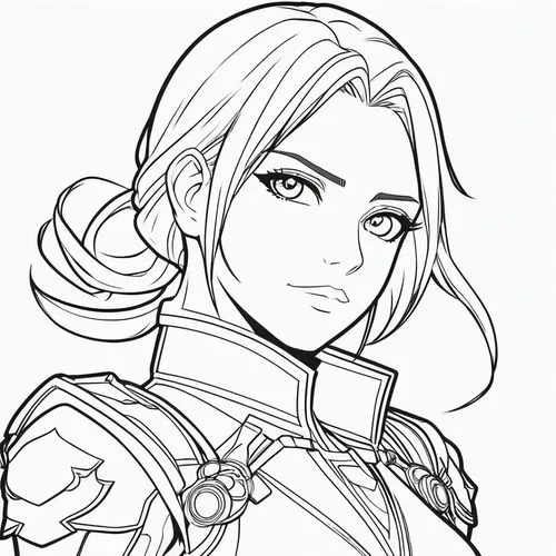 lineart,line art,jaina,mono-line line art,arrow line art,mono line art,Illustration,Black and White,Black and White 04