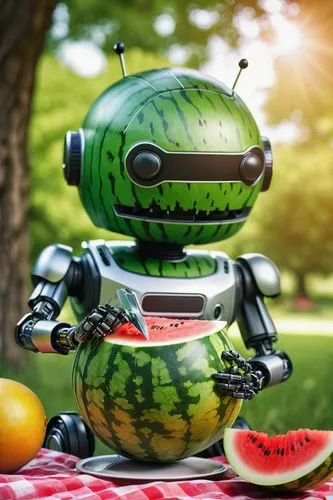 lawn mower robot,watermelon background,watermelon wallpaper,watermelon painting,fruit car,citrus juicer,watermelons,cut watermelon,tea still life with melon,integrated fruit,watermelon,melon cocktail,melonpan,watermelon pattern,minibot,fruit stand,summer still-life,digital compositing,melon,aaa,Art,Artistic Painting,Artistic Painting 22