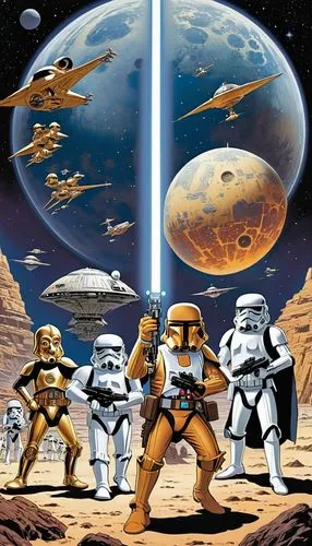 stormtroopers,tatooine,storm troops,battlestars,starwars,star wars,Illustration,Retro,Retro 18