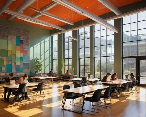 school design,daylighting,collaboratory,macalester,gensler,schulich,lecture hall,children's interior,kinsolving,music conservatory,university library,langara,reading room,oclc,lecture room,study room,massart,cafeteria,technion,kresge,Conceptual Art,Sci-Fi,Sci-Fi 21