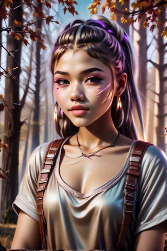 autumn background,world digital painting,pocahontas,portrait background,dusk background,digital painting,forest background,fae,fantasy portrait,girl with tree,rosa ' amber cover,fantasy picture,digital art,autumn icon,japanese sakura background,landscape background,mystical portrait of a girl,art background,autumn theme,custom portrait