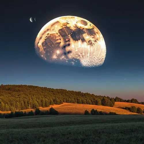 moon at night,moon and star background,moonrise,jupiter moon,big moon,hanging moon,Photography,General,Realistic