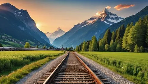 railway track,railroad track,railway line,rail road,railway tracks,railroad line,railway,railroad,railroads,railtrack,rail track,railroad tracks,train track,railway rails,schynige platte railway,railway axis,railway lines,rail way,long-distance train,indian railway,Photography,General,Realistic