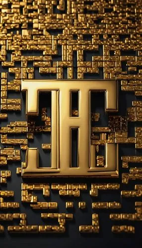 Kk, monogram, elegant, luxurious, golden, 3D, metallic, reflective, modern, abstract, geometric, symmetrical, ornate, intricate details, minimalist background, high-contrast lighting, dramatic shadows