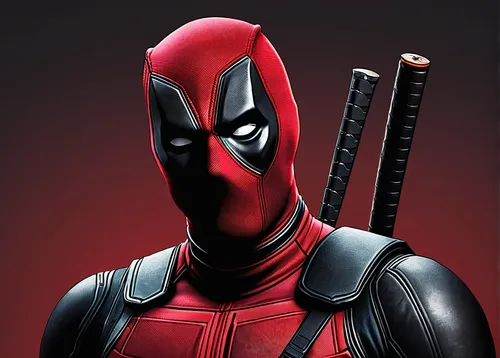 Craft a Deadpool GIF with Deadpool making witty remarks,deadpool,dead pool,daredevil,red hood,cartoon ninja,red super hero,red arrow,awesome arrow,red throat,vector illustration,chimichanga,superhero 