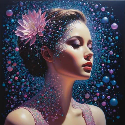 crystallised,blowing glitter,bejeweled,water pearls,paillettes,oil painting on canvas,Illustration,Abstract Fantasy,Abstract Fantasy 20