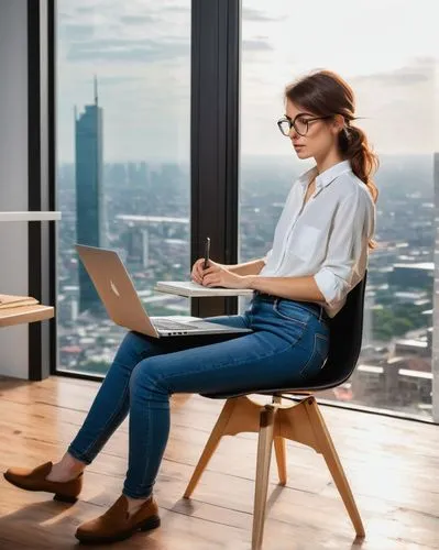 woman sitting,girl at the computer,standing desk,blur office background,women in technology,secretarial,telecommuter,work from home,girl studying,telecommuting,remote work,working space,office worker,work at home,girl sitting,office chair,telecommute,telecommuters,workspaces,officered,Art,Classical Oil Painting,Classical Oil Painting 22