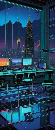 retro diner,cyberpunk,computer room,piano bar,neon cocktails,modern office,tokyo city,desk,cityscape,cartoon video game background,ufo interior,futuristic landscape,computer desk,atlanta,neon coffee,cyberspace,backgrounds,tokyo,shinjuku,unique bar,Illustration,Vector,Vector 15