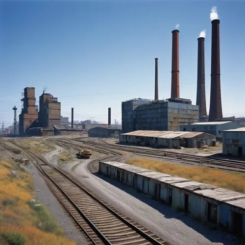 industrial landscape,coal-fired power station,factories,factory chimney,industrial plant,coal fired power plant,Conceptual Art,Sci-Fi,Sci-Fi 18